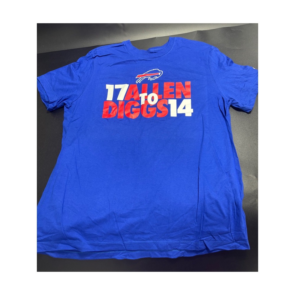 Nike Men's NFL Buffalo Bills 17 Allen‎ To Diggs 14 Blue Size X-Large